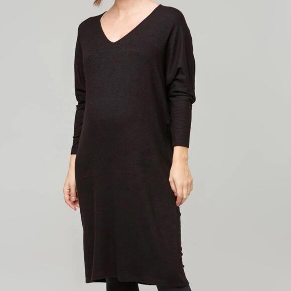 NOM MATERNITY Quinn Dress in black - Picture 1 of 7